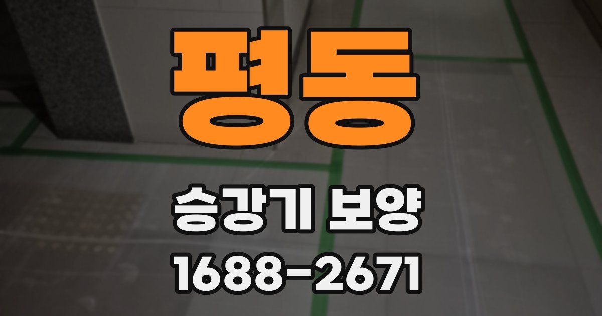 평동 승강기 보양