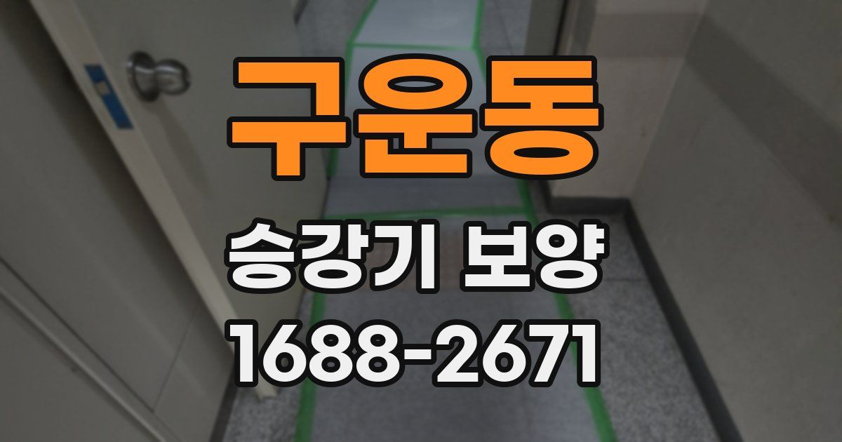 구운동 승강기 보양
