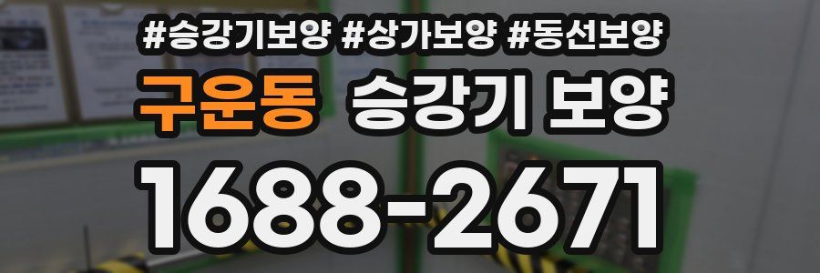 구운동 승강기 보양