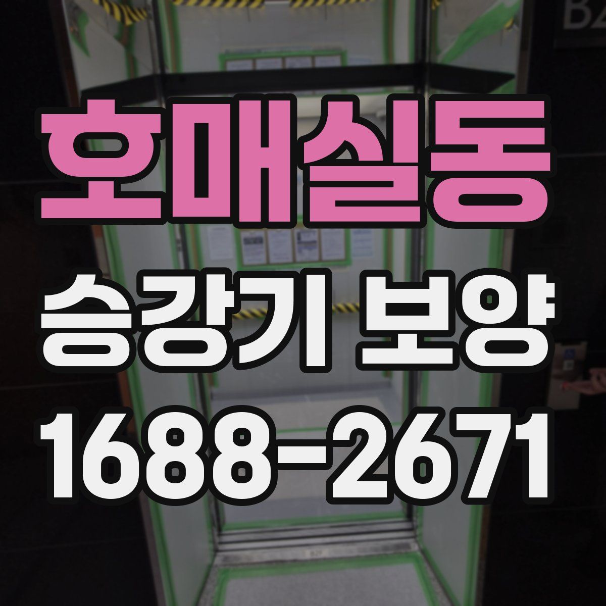 호매실동 승강기 보양