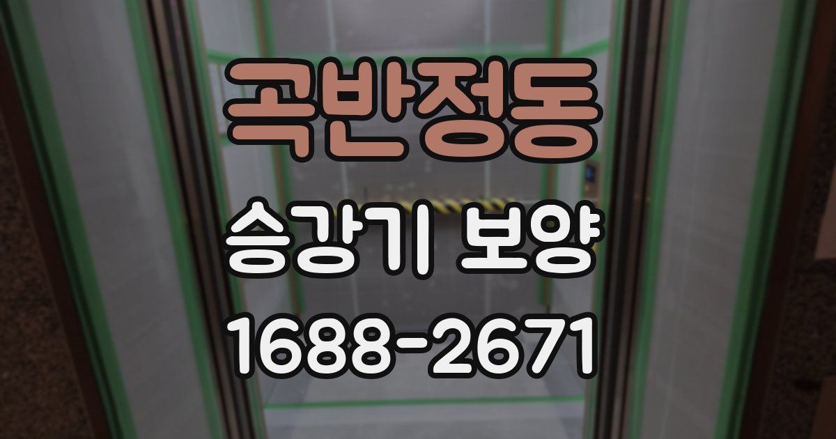 곡반정동 승강기 보양