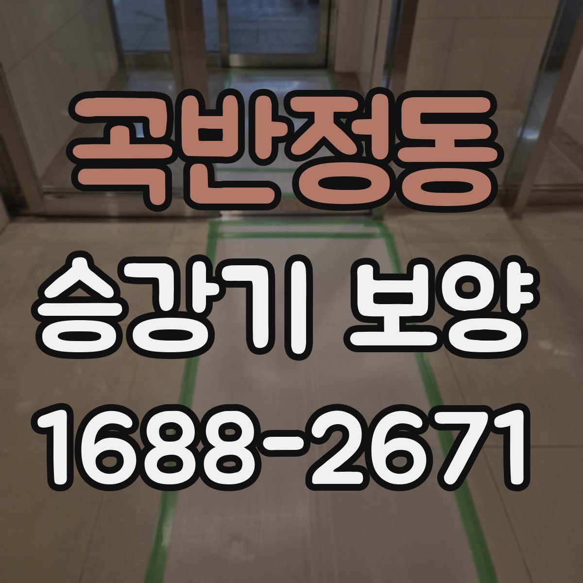 곡반정동 승강기 보양