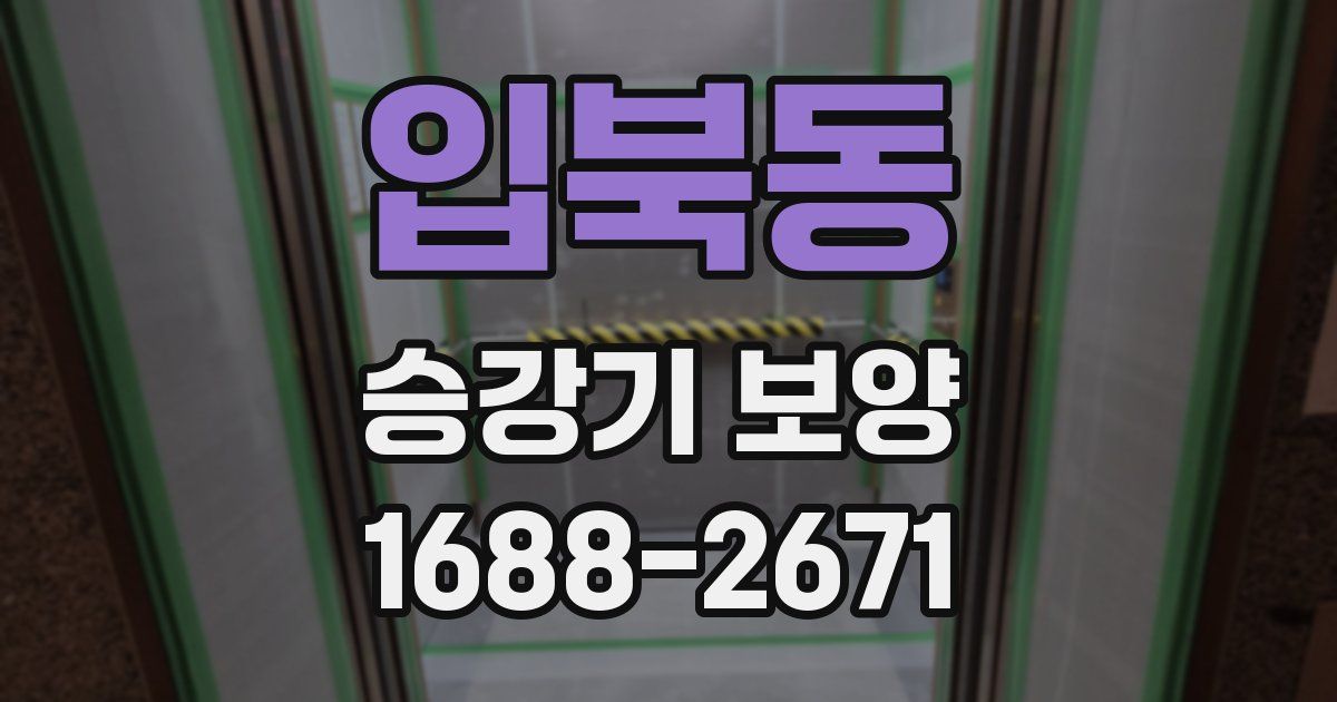 입북동 승강기 보양