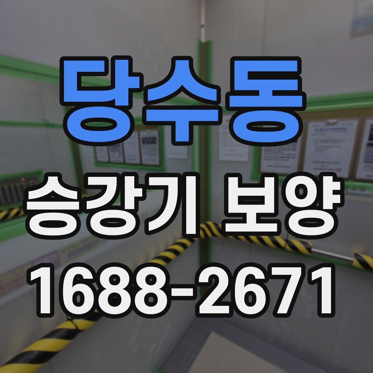 당수동 승강기 보양 적용 시 고려해야 할 주변 환경