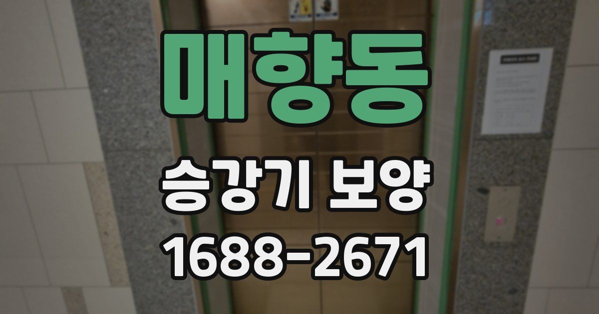 매향동 승강기 보양