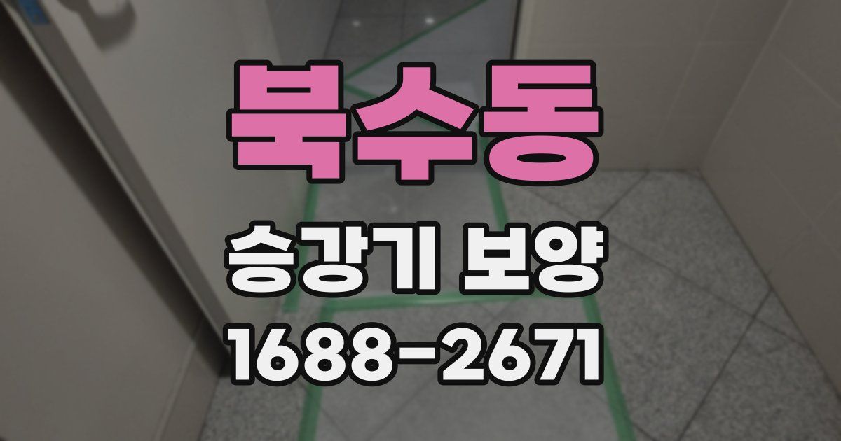 북수동 승강기 보양