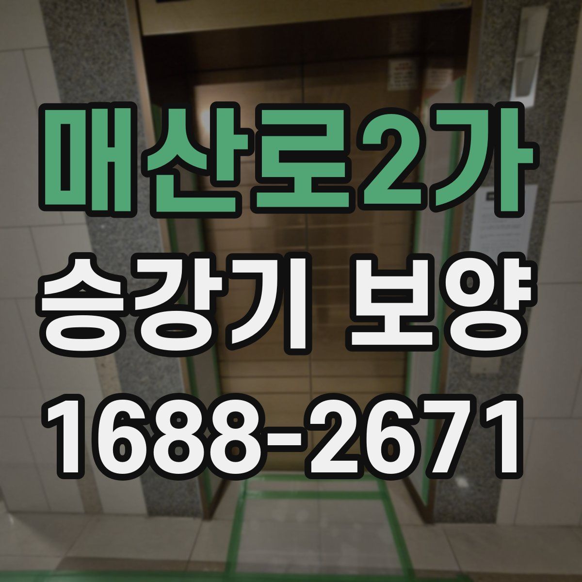 매산로2가 승강기 보양