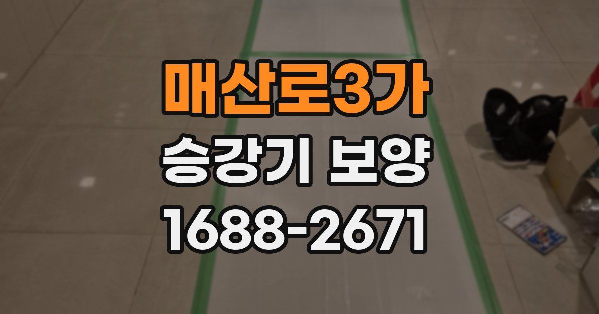 매산로3가 승강기 보양