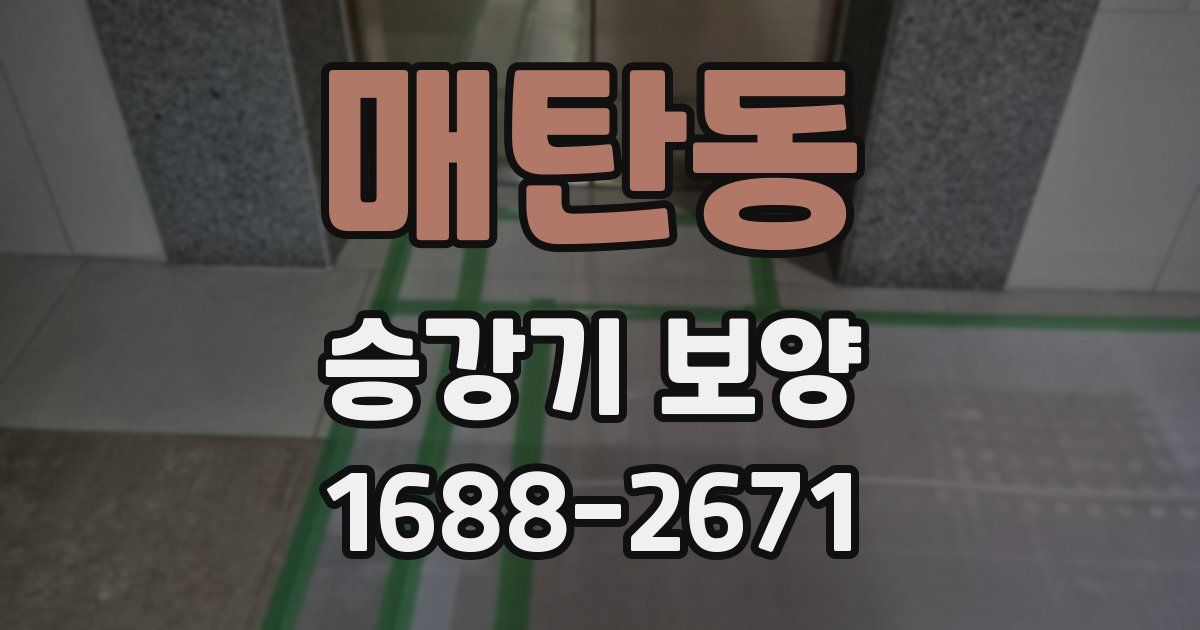 매탄동 승강기 보양