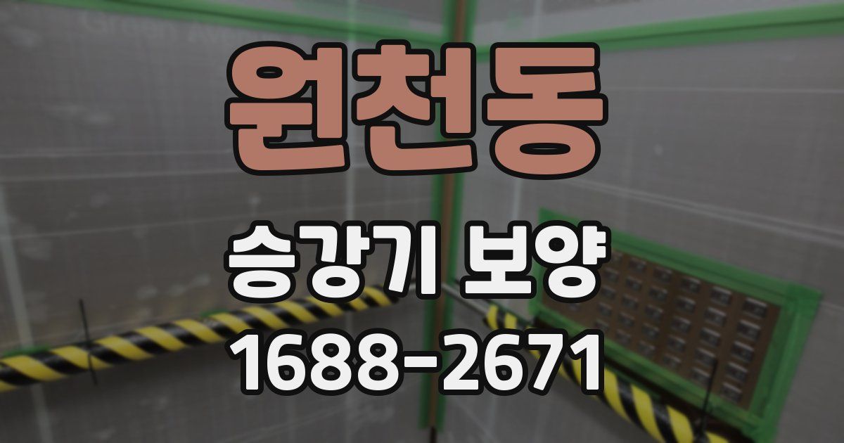 원천동 승강기 보양