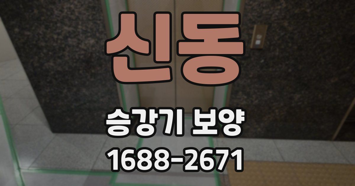 신동 승강기 보양