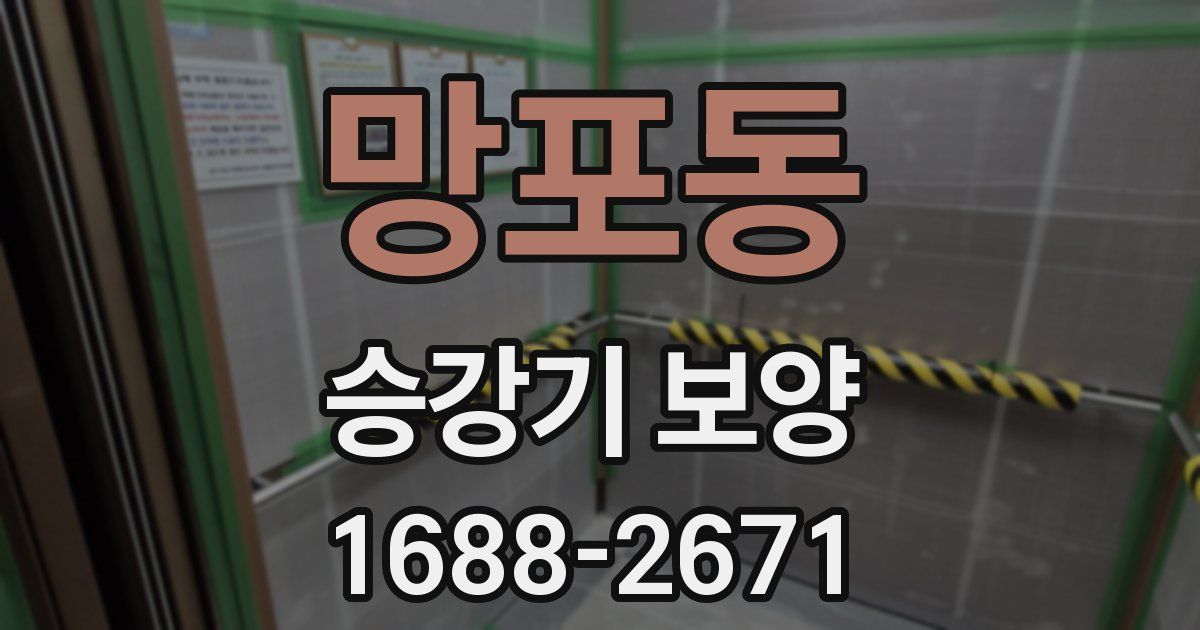 망포동 승강기 보양