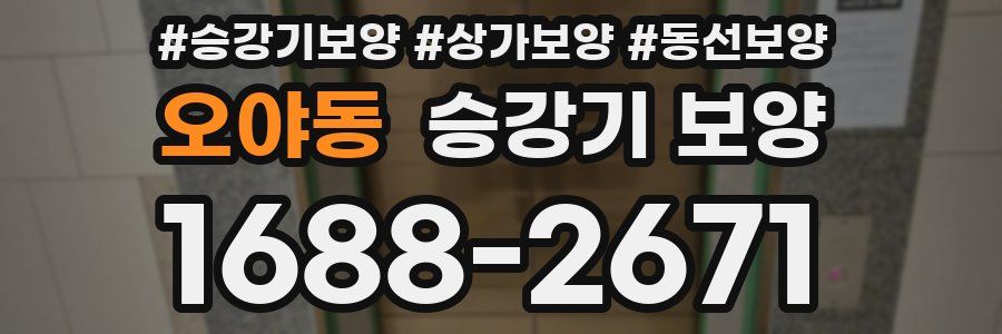 오야동 승강기 보양
