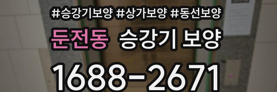 둔전동 승강기 보양