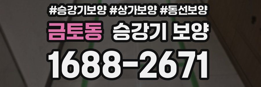 금토동 승강기 보양