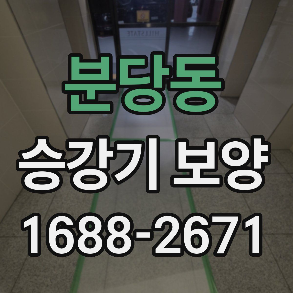 분당동 승강기 보양