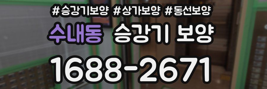 수내동 승강기 보양