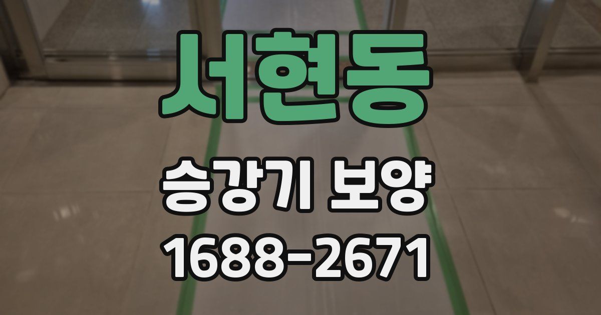 서현동 승강기 보양