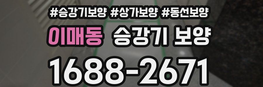 이매동 승강기 보양