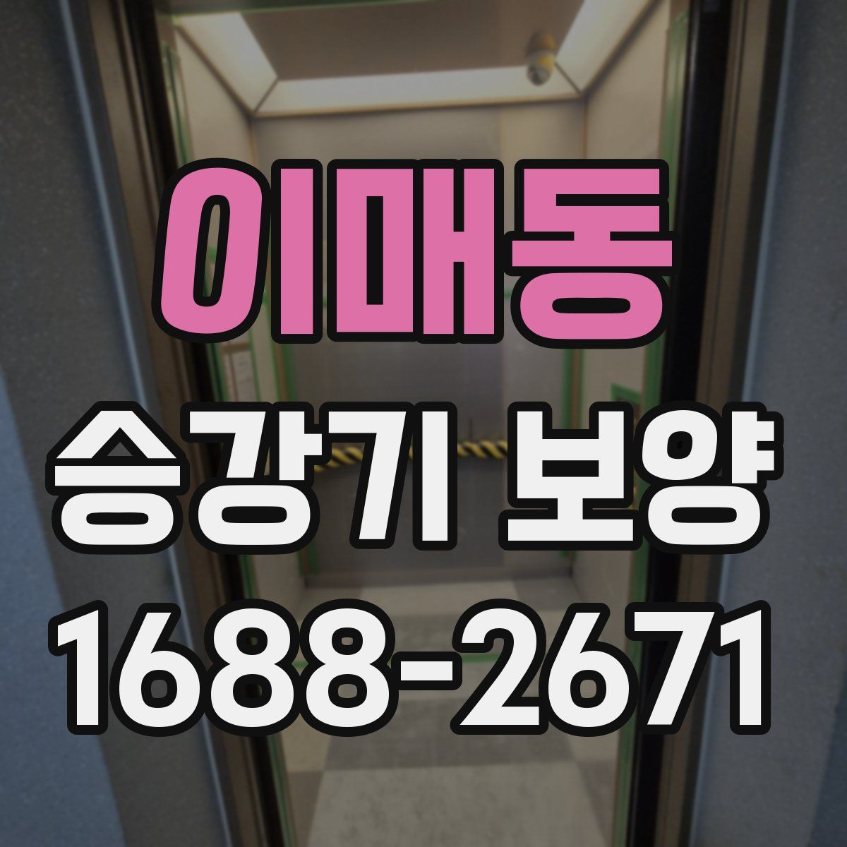 이매동 승강기 보양