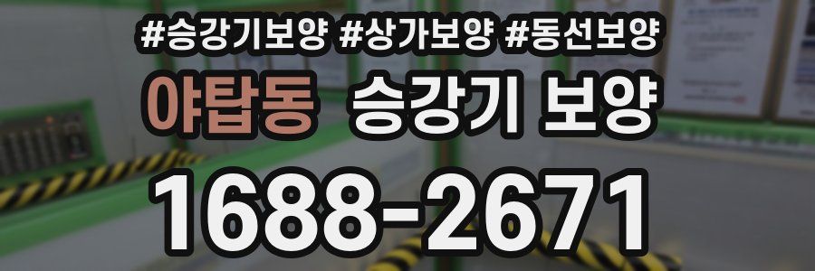 야탑동 승강기 보양