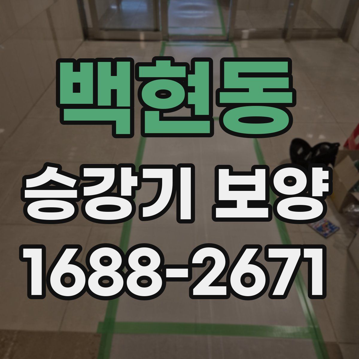 백현동 승강기 보양