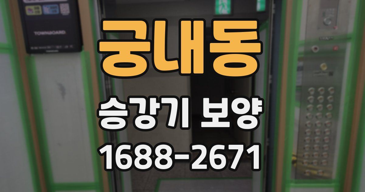 궁내동 승강기 보양