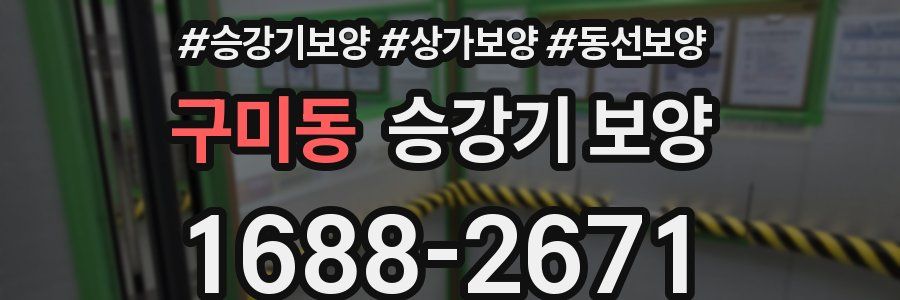 구미동 승강기 보양