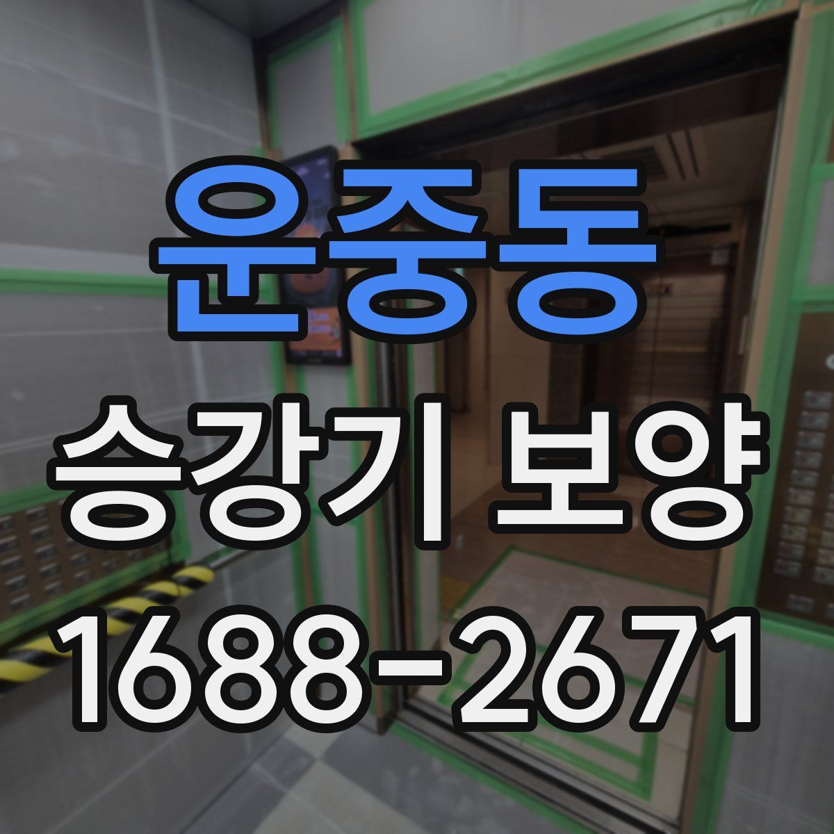 운중동 승강기 보양