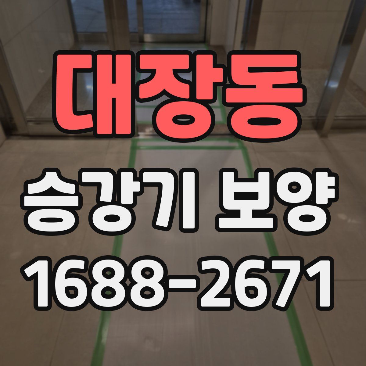 대장동 승강기 보양