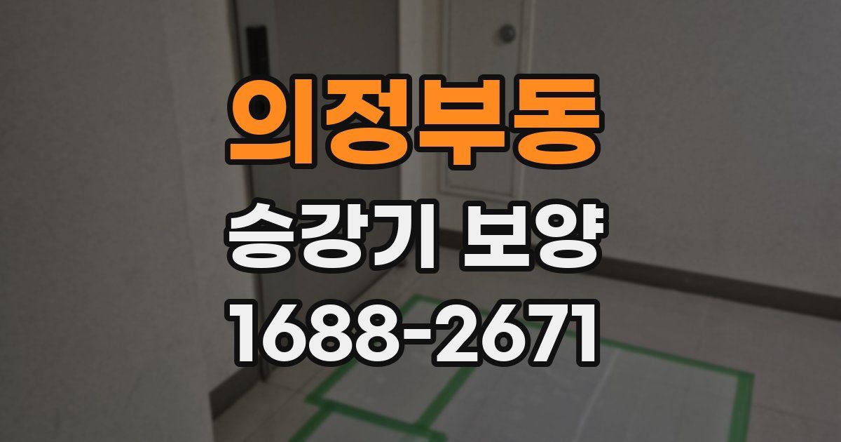 의정부동 승강기 보양