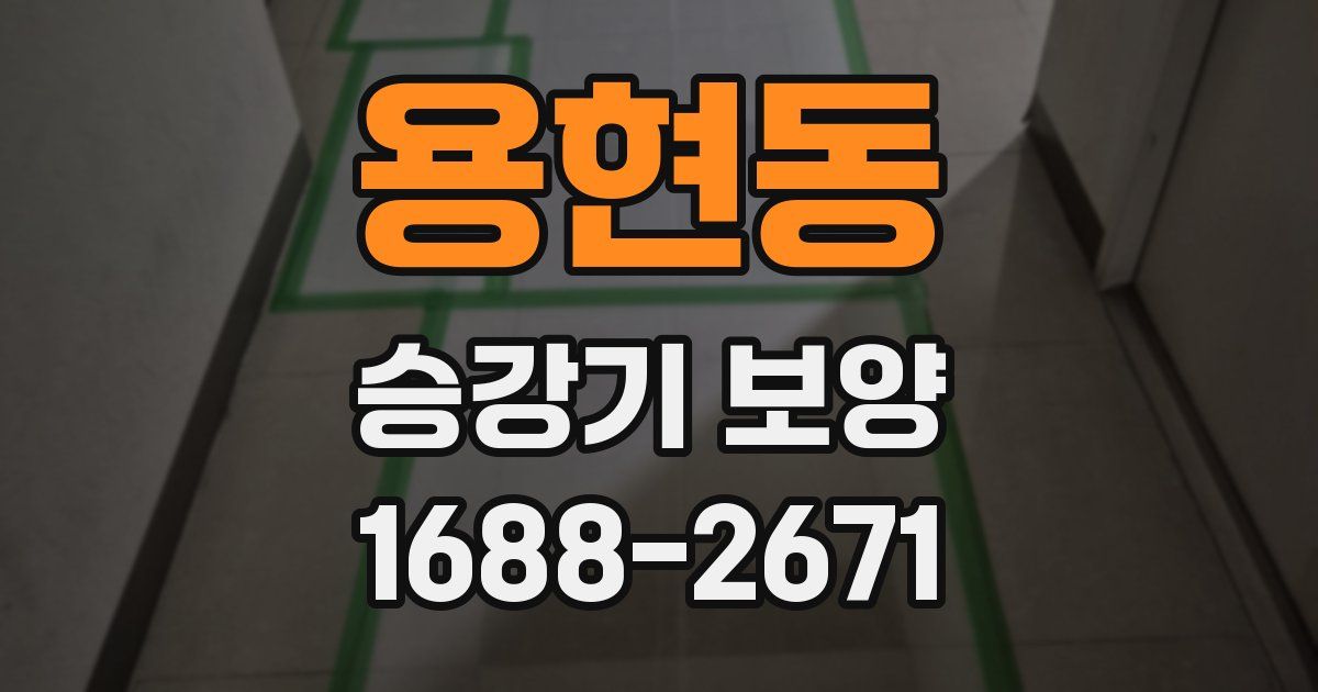 용현동 승강기 보양