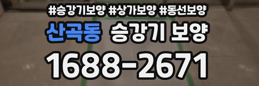 산곡동 승강기 보양