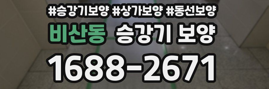 비산동 승강기 보양