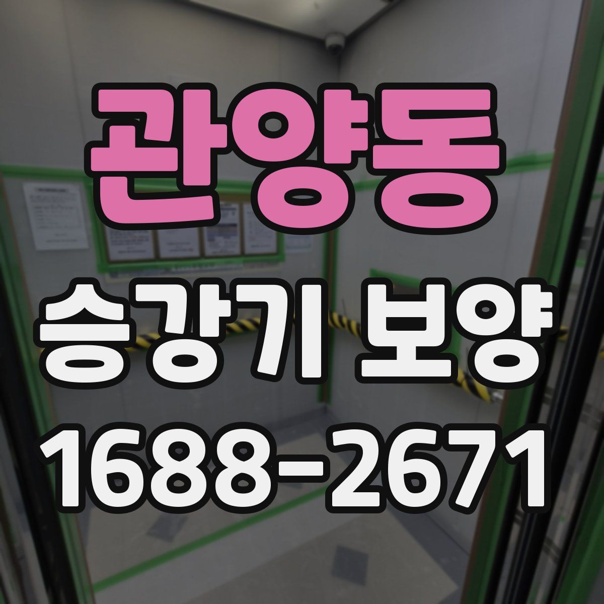 관양동 승강기 보양