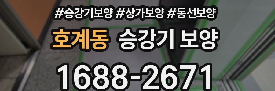 호계동 승강기 보양