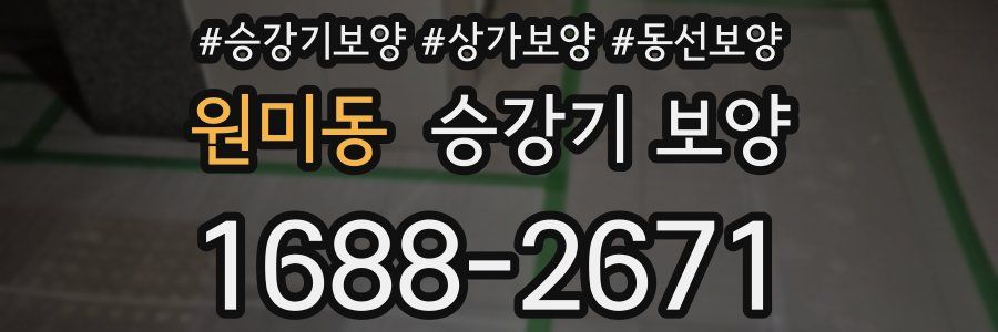 원미동 승강기 보양