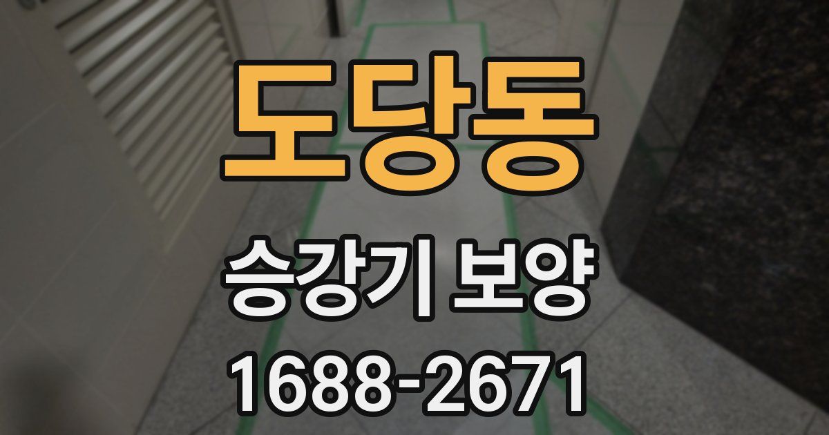 도당동 승강기 보양