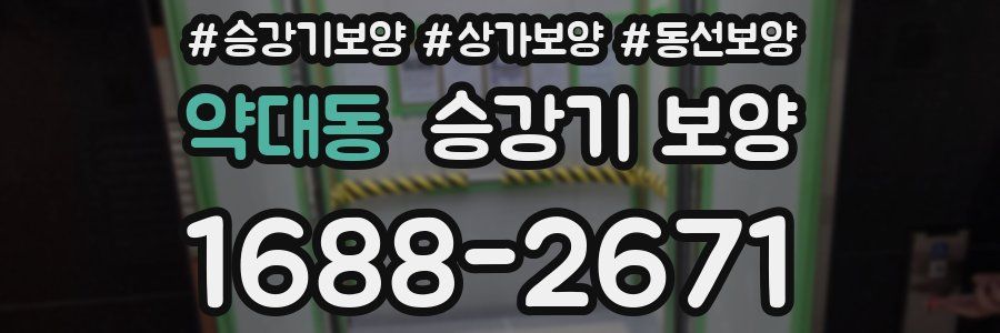 약대동 승강기 보양