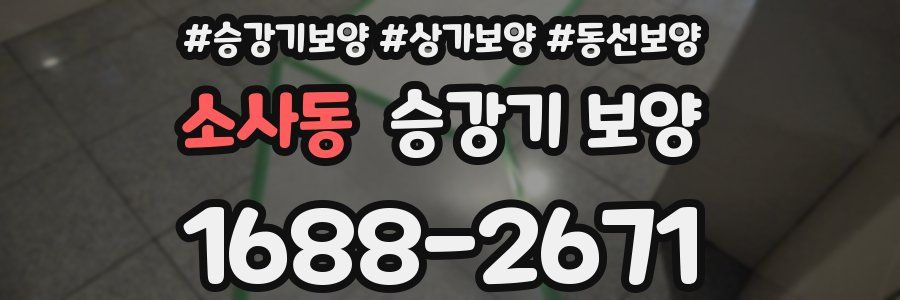 소사동 승강기 보양