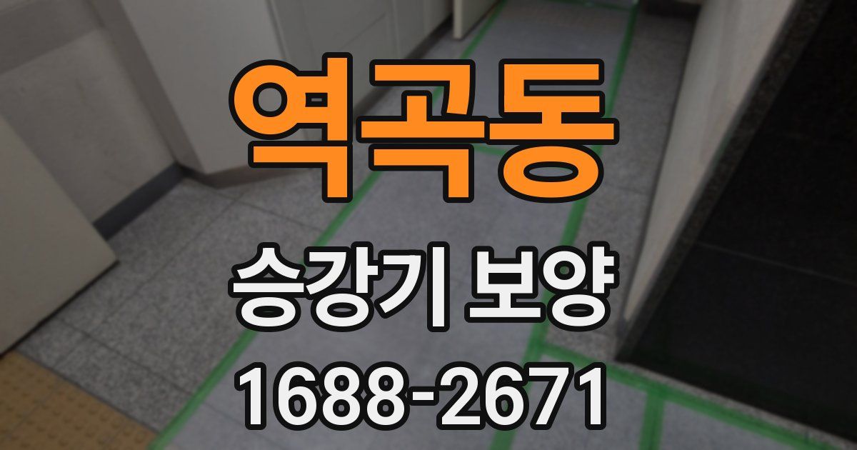 역곡동 승강기 보양