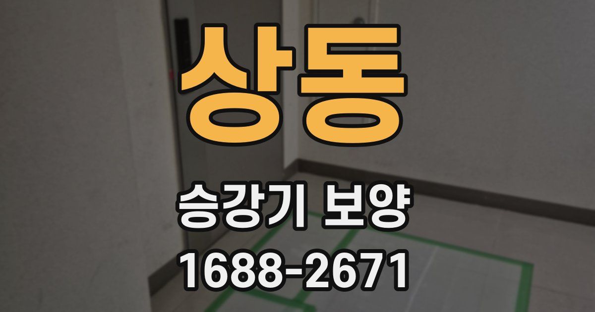 상동 승강기 보양