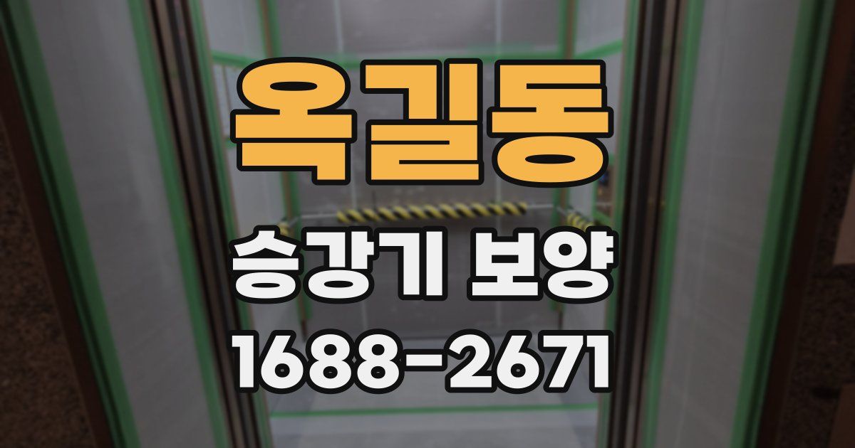 옥길동 승강기 보양