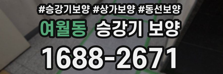 여월동 승강기 보양