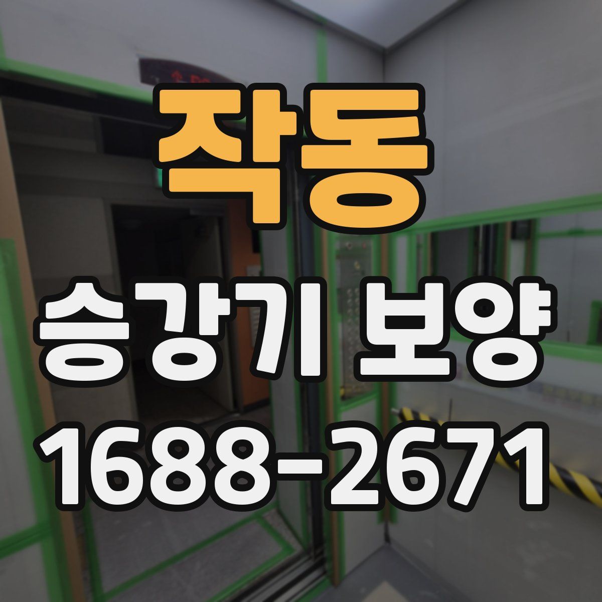 작동 승강기 보양