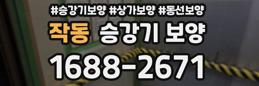 작동 승강기 보양