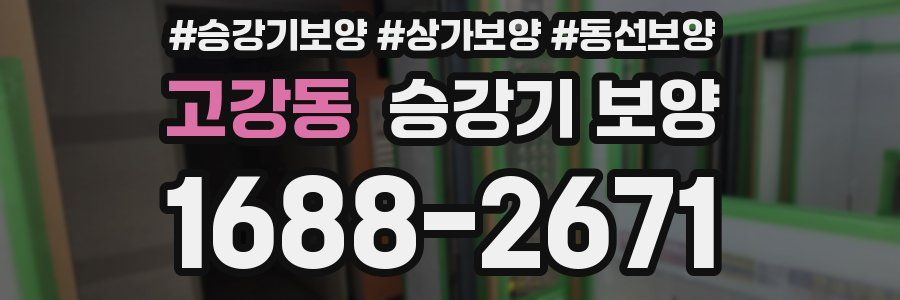 고강동 승강기 보양