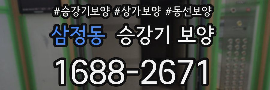삼정동 승강기 보양