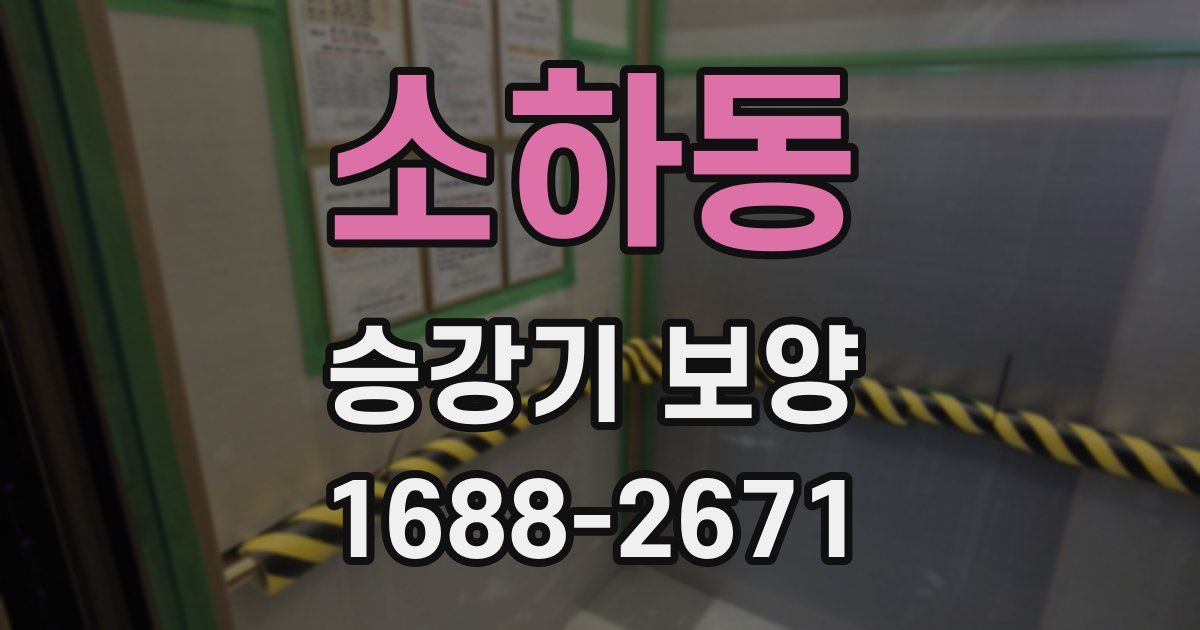 소하동 승강기 보양