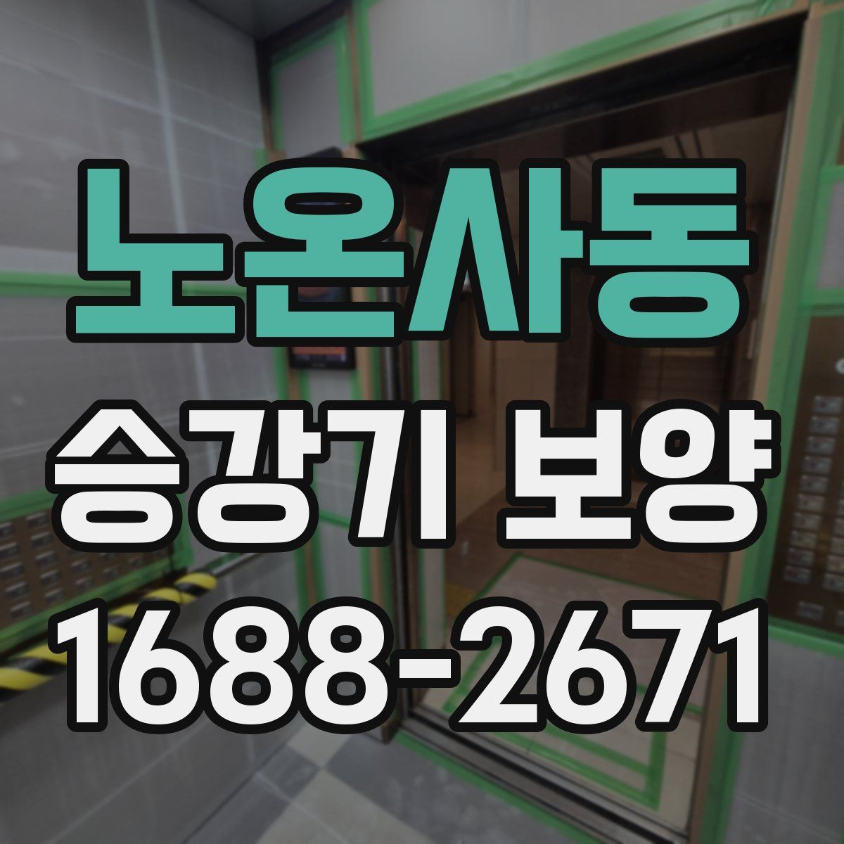노온사동 승강기 보양